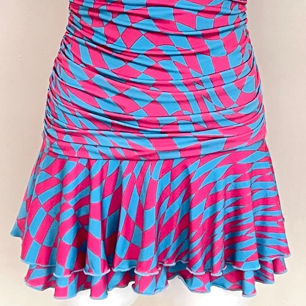 NWOT Dolls kill halter ruched dress S - Picture 5 of 8